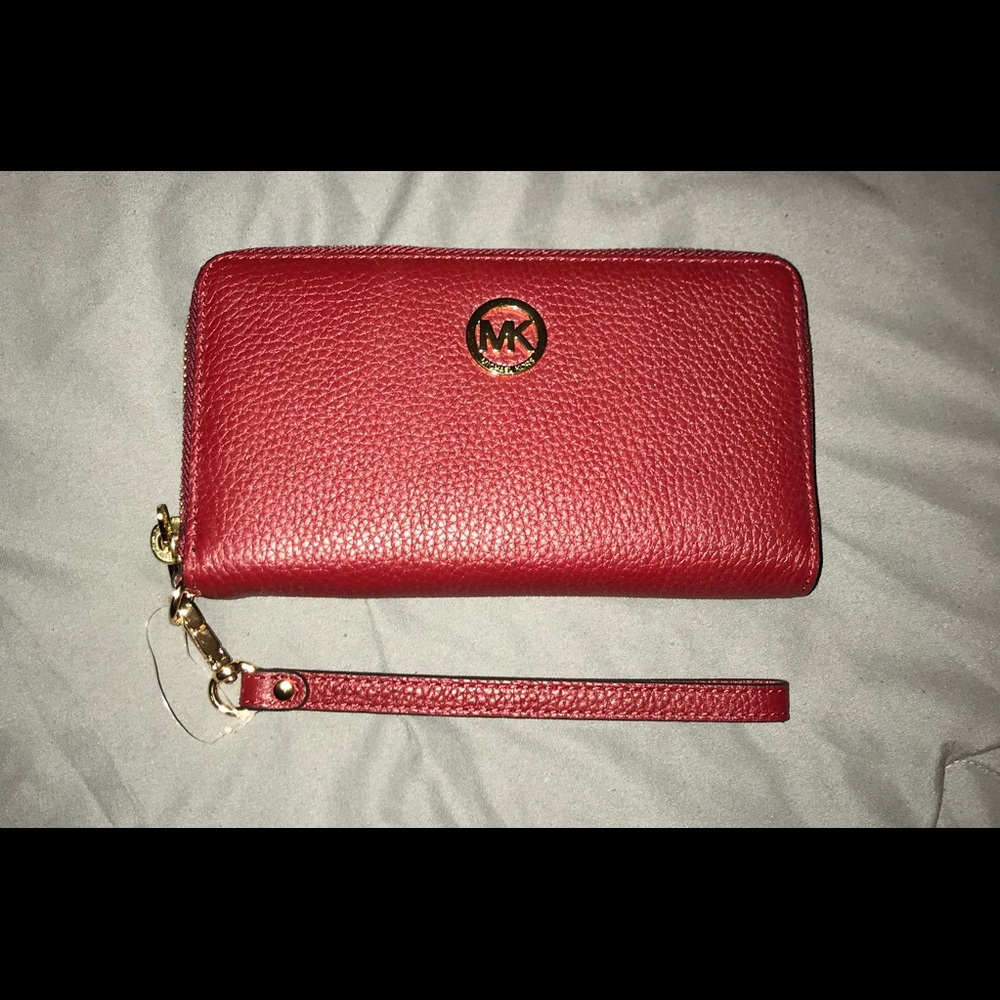 Michael Kors Red Wristlet